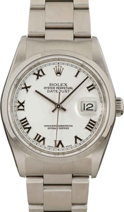 Rolex Datejust 16200 White Roman