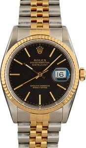 Pre-Owned Rolex Datejust 16233 Black Dial