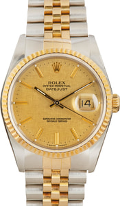 Datejust Rolex 16233 Two Tone Jubilee