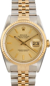 Rolex Datejust ref 16233 Two Tone Jubilee