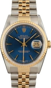 Rolex Datejust 16233 Blue Dial