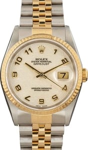 Rolex Datejust 16233 Ivory Jubilee Dial