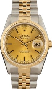 Rolex Datejust 16233 Steel & Yellow Gold