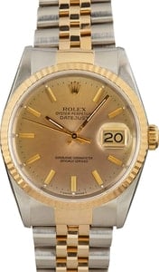Pre Owned Rolex Datejust 16233 Champagne