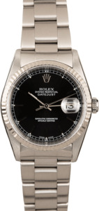 Used Rolex Datejust 16234 Black Index Dial