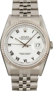 Rolex Datejust 16234 White Roman Dial