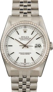 Rolex Datejust 16234 White Dial