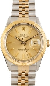 Rolex Datejust 36 Two Tone 16253 Champagne Thunderbird