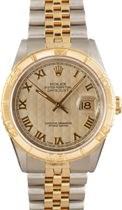 Rolex Datejust 36MM Steel & 18k Gold, Jubilee Band Ivory, Rolex Box & Service Card(1995)