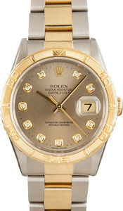 Rolex Datejust 36MM Steel & 18k Yellow Gold Diamond Dial, Oyster Band (1996)