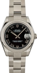 Rolex Datejust 178240 Black Roman Dial