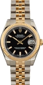 Mid-Size Rolex Datejust 178273 Black Index