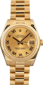 Ladies Rolex Datejust 178278 18k Yellow Gold