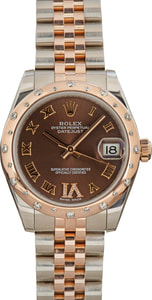 Ladies Rolex Datejust 178341 Steel & 18k Everose