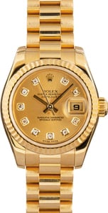 Rolex Ladies President 179178 Diamond Dial