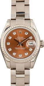 Rolex Datejust 179179 Bronze Diamond Dial