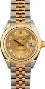 Rolex Datejust Ref 279173 Champagne Diamond Dial
