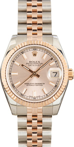 Lady Rolex Datejust 31 Two Tone 178271 Rose Dial