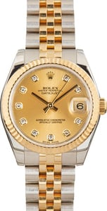 Rolex Datejust 31 178273 Champagne Diamond Dial