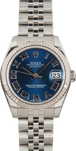 Lady Rolex Datejust 31 Ref 178274 Blue Roman Dial