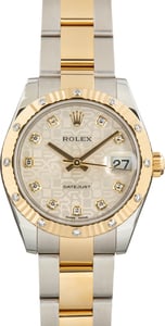 Pre-Owned Lady Rolex Datejust 31 Ref 178313 Silver Jubilee Diamond Dial