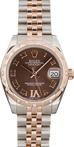 Ladies Rolex Datejust 31 Ref 178341 Steel & 18k Everose