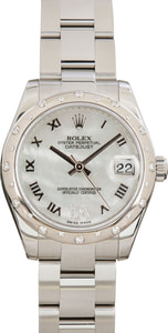 Ladies Rolex Datejust 31 Ref 178344 Mother Of Pearl Dial