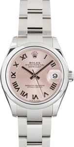 Used Rolex Datejust 31 Ref 278240 Pink Roman Dial