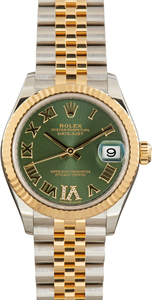 Pre-Owned Ladies Rolex Datejust 31 Ref 278273 Olive Green Diamond Dial