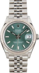 Ladies Rolex Datejust 278274 Mint Green Dial