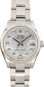 Pre-Owned Ladies Rolex Datejust Ref 278274 Mother of Pearl Dial