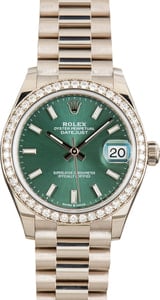 Rolex Datejust 31 Ref 278289RBR Mint Green Dial