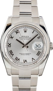 Rolex Datejust 36 Steel Roman Dial 116200