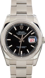 Rolex Datejust Ref 116200 Black Dial