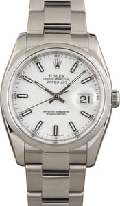 Rolex Datejust 36 Steel 116200 White Dial