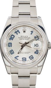 Rolex Datejust 116200 Decorated Motif Dial