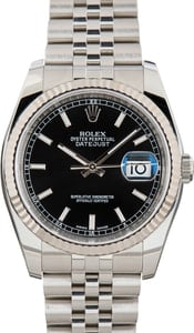 Used Rolex Datejust Ref 116234 Black Dial