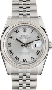 Used Rolex Datejust 36 Rhodium Dial Ref 116234 Jubilee Band
