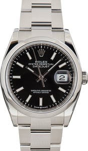 Pre-Owned Rolex Datejust 126200 Black Dial