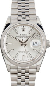 Used Rolex Datejust 126200 Silver Dial