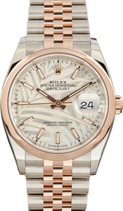 Pre-Owned Rolex Datejust 36 Ref 126201 Palm Motif Dial