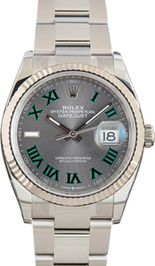 Factory Stickered Rolex Datejust 36 Ref 126234 Wimbledon Dial