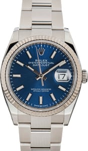 Used Rolex Datejust 36 Stainless Steel 126234 Blue Dial