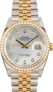 Rolex Datejust 36 Ref 126283 Mother Of Pearl Dial