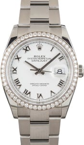 Rolex Datejust 126284 White Roman Dial