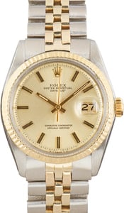 Rolex Datejust Ref 1601 Champagne Dial