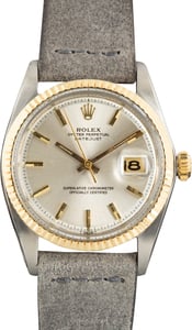 Vintage Rolex Datejust 36 Ref 1601 Silver Dial