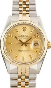 Used Rolex Datejust 16013 Champagne