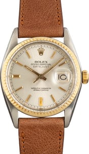 Rolex Datejust 36 Two Tone 16013 Silver Dial