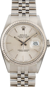 Rolex Datejust 16014 Silver Dial